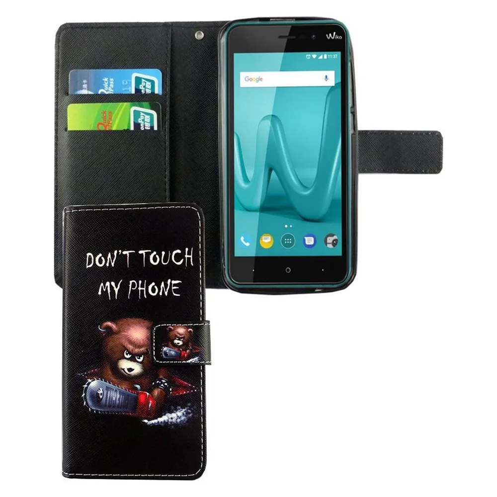 König Design Hülle Handy Schutz für Wiko Lenny 4 Case Cover Tasche Wallet Etui Handyhülle Neu (Wiko Lenny 4)
