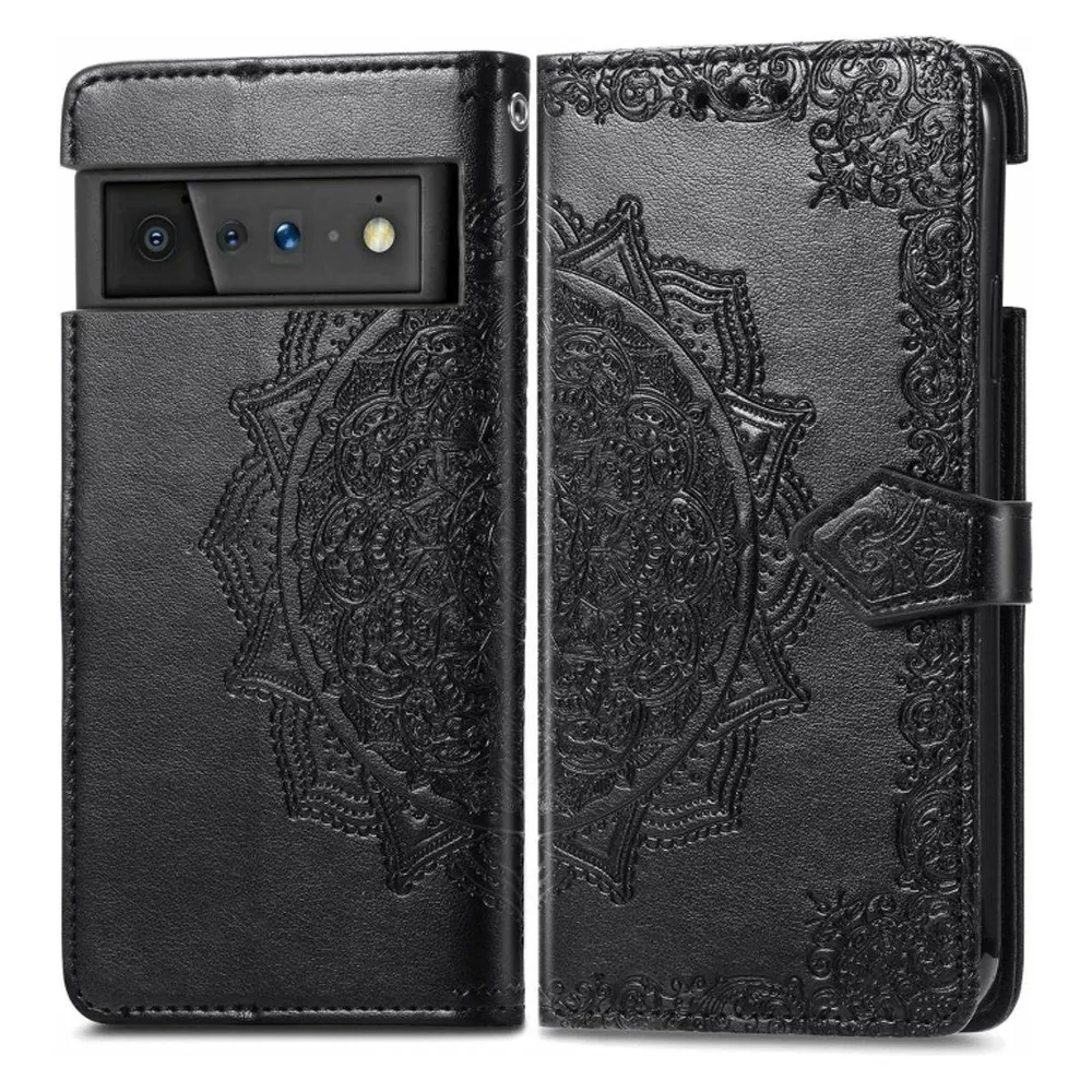König Design Hülle Handy Schutz für Google Pixel 6 Pro Case Flip Cover Tasche Etuis Bumper (Google Pixel 6 Pro)