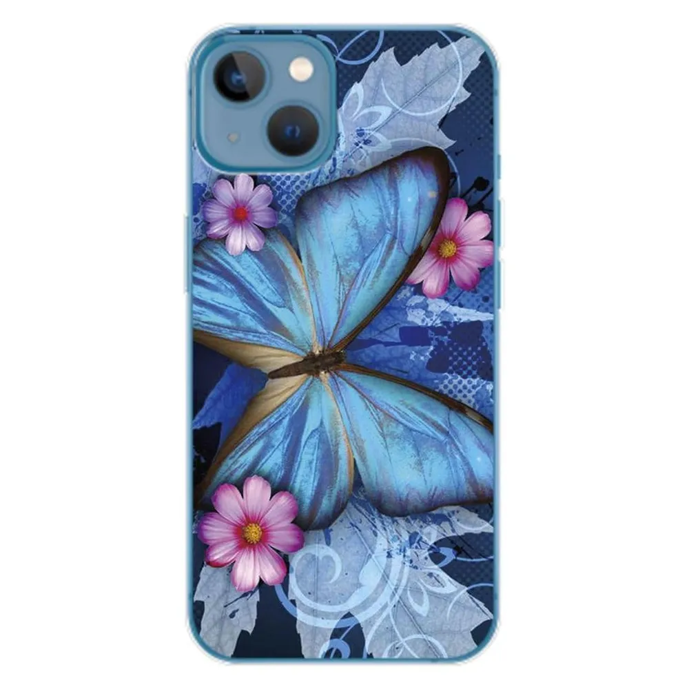 König Design Hülle Handy Schutz für Apple iPhone 14 Case Cover Tasche Bumper Etuis TPU Neu (Apple iPhone 14)