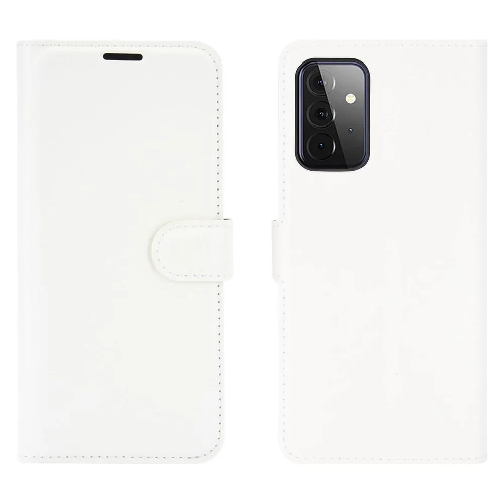 König Design Hülle Handy Schutz für Samsung Galaxy A72 5G Case Cover Tasche Etui Bumper Weiss (Samsung Galaxy A72 5G)
