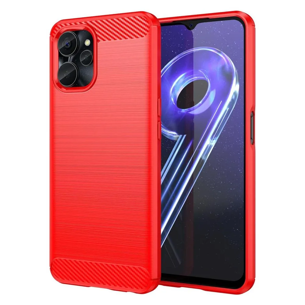 König Design Hülle Handy Schutz für Google Motorola Samsung Xiaomi Case Cover Carbon Optik (Realme 10)