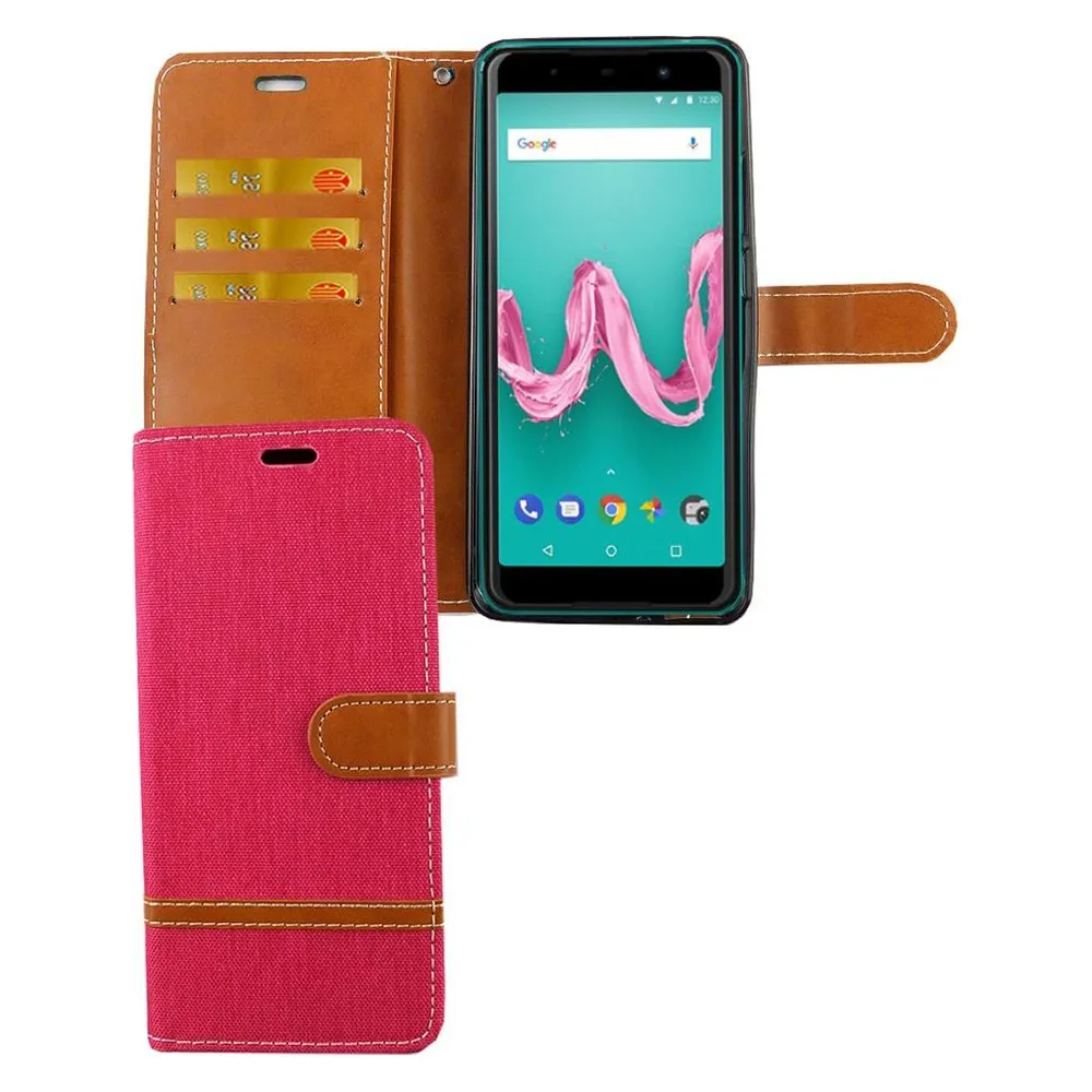 König Design Hülle Handy Schutz für Wiko Lenny 5 Case Cover Tasche Wallet Etui Handyhülle Neu (Wiko Lenny 5)