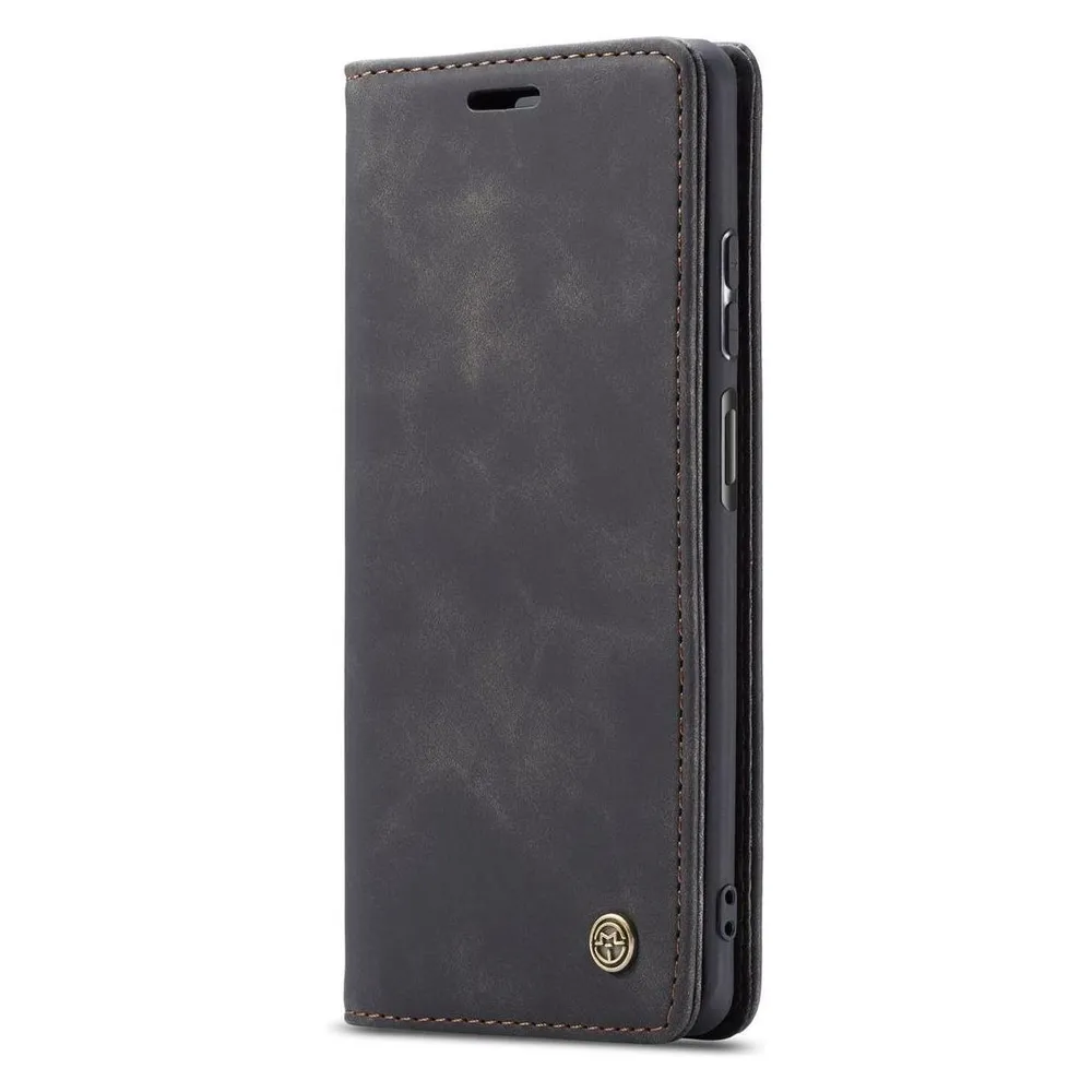 König Design Hülle Handy Schutz für Huawei P smart 2021 Case Flip Cover Tasche Etuis Schwarz (Huawei P Smart (2021))