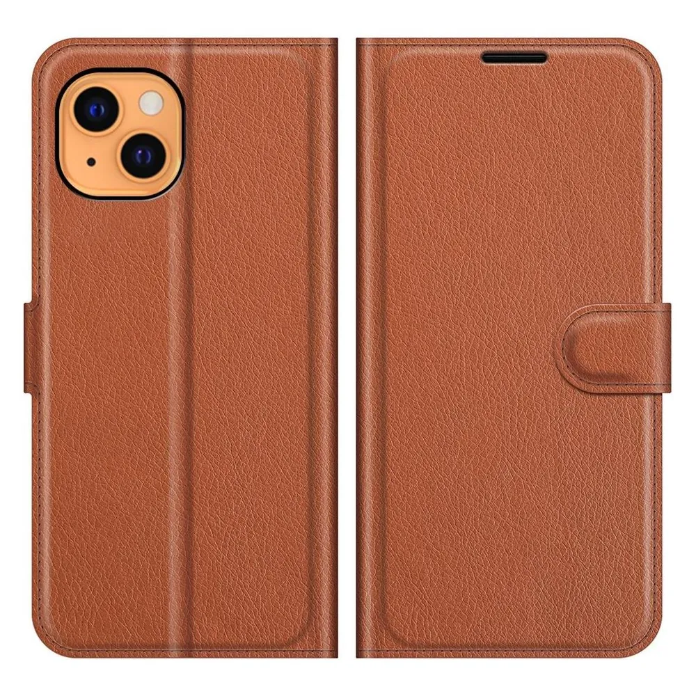 König Design Hülle Handy Schutz für Apple iPhone 13 mini Case Cover Tasche Etuis Bumper Braun (Apple iPhone 13 mini)