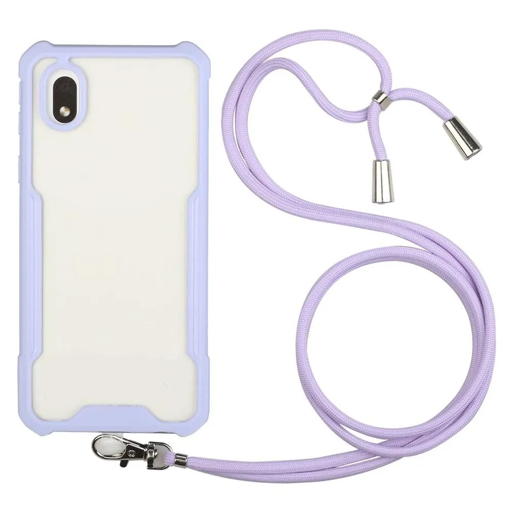 König Design Hülle Handy Schutz für Samsung Galaxy A01 Core Case Cover Tasche Etuis Violett