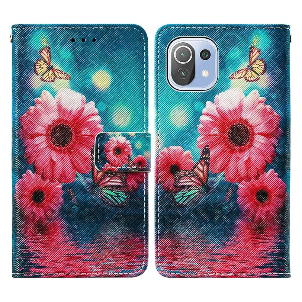 König Design Hülle Handy Schutz für Xiaomi Mi 11 Lite Case Flip Cover Tasche Etuis Bumper (Xiaomi Mi 11 Lite)