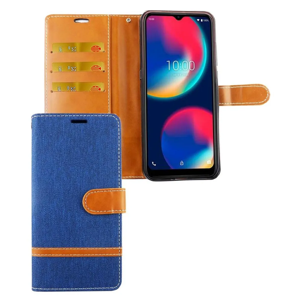 König Design Hülle Handy Schutz für Wiko View 4 Case Cover Tasche Wallet Etui Handyhülle Neu (Wiko View 4)