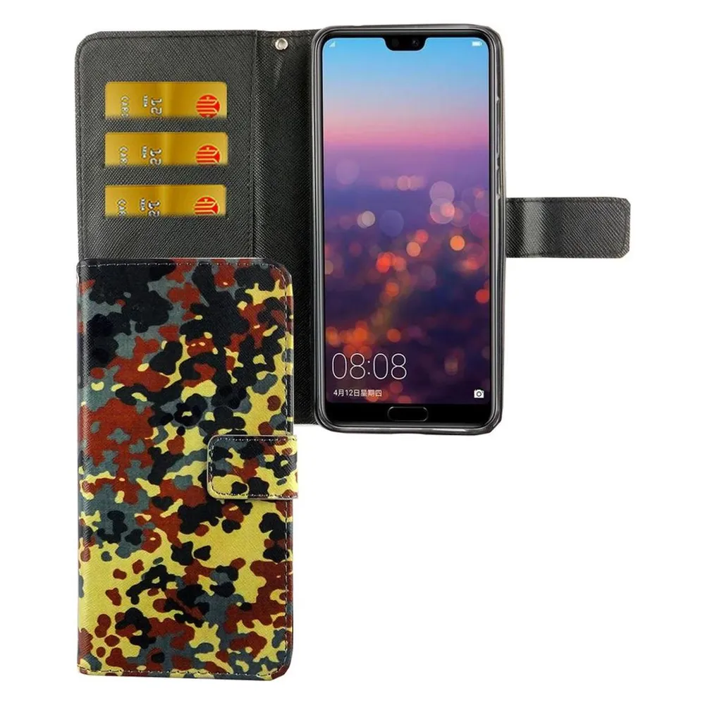 König Design Hülle Handy Schutz für Huawei P20 Pro Case Cover Tasche Wallet Etui Handyhülle (Huawei P20 Pro)