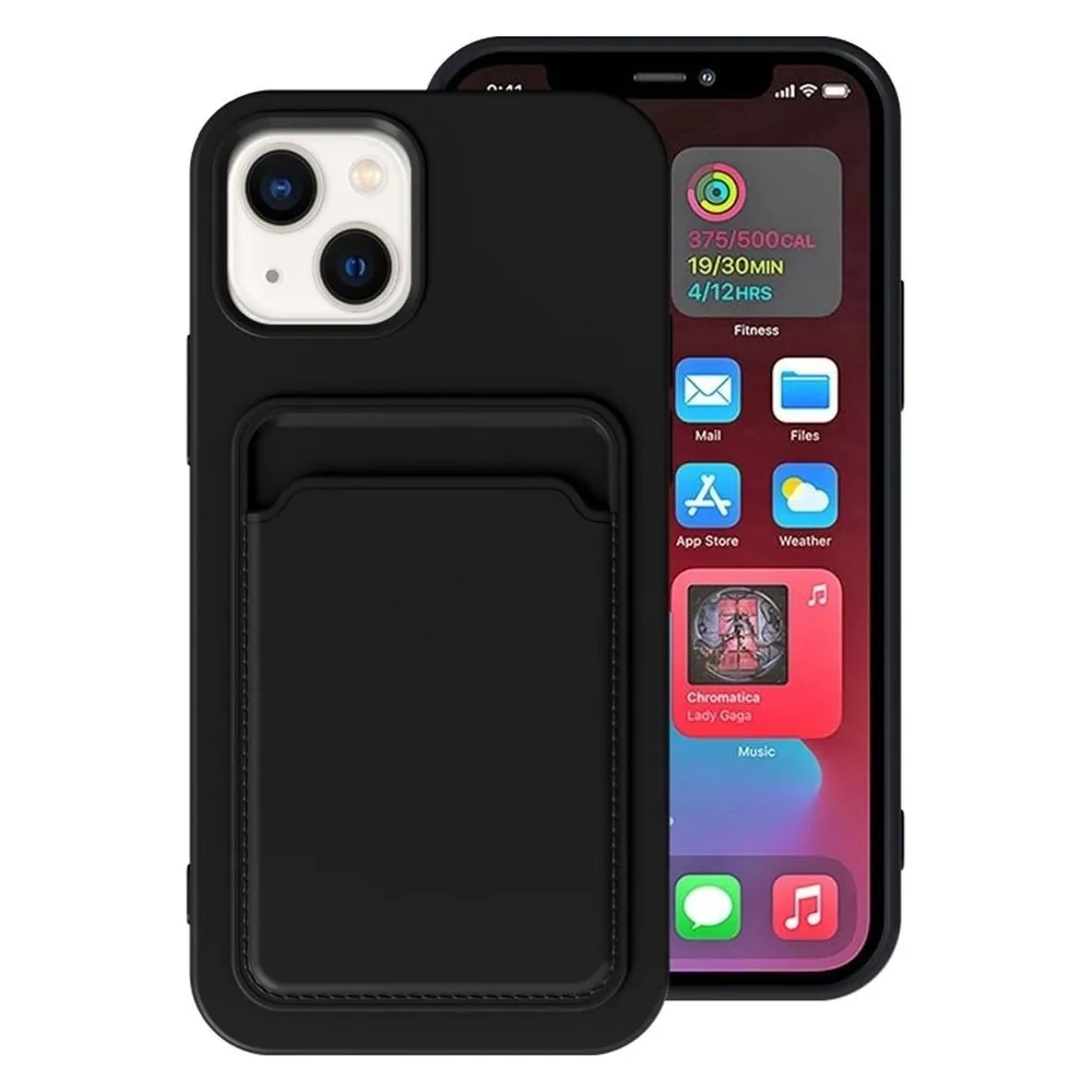 König Design Hülle Handy Schutz für Apple iPhone 14 Serie Case Cover Bumper Kartenfach Etuis (Apple iPhone 14)