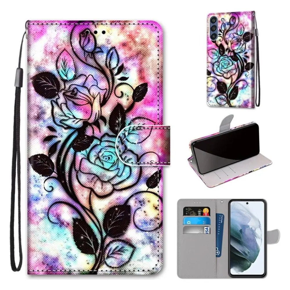 König Design Hülle Handy Schutz für Samsung Galaxy S21 FE Case Flip Cover Tasche Etui Bumper (Samsung Galaxy S21 FE)