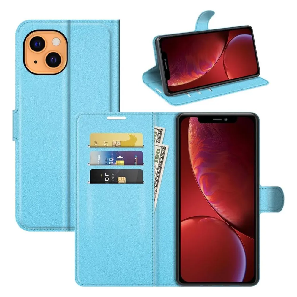 König Design Hülle Handy Schutz für Apple iPhone 13 mini Case Cover Tasche Etuis Bumper Blau (Apple iPhone 13 mini)