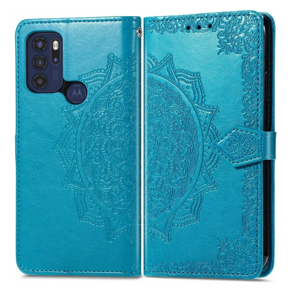 König Design Hülle Handy Schutz für Motorola Moto G60S Case Flip Cover Tasche Etuis Schwarz (Motorola Moto G60S)