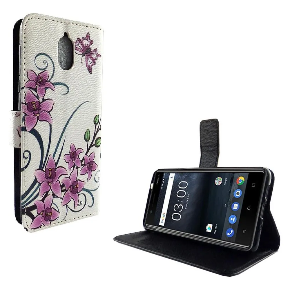 König Design Hülle Handy Schutz für Nokia 3.1 Case Cover Tasche Wallet Etui Handyhülle Bumper (Nokia 3.1)