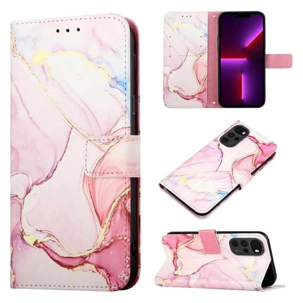 König Design Hülle Handy Schutz für Motorola Moto G22 Case Cover Tasche Wallet Etuis 360 Grad (Motorola Moto G22)