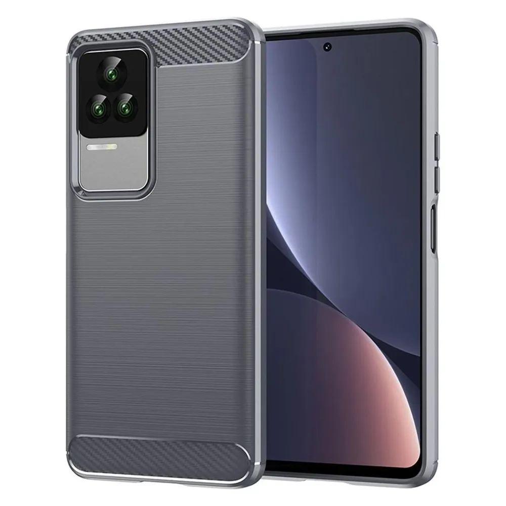 König Design Hülle Handy Schutz für Xiaomi Sony Samsung Case Cover Bumper Carbon Optik Etuis (Xiaomi Redmi K40s)