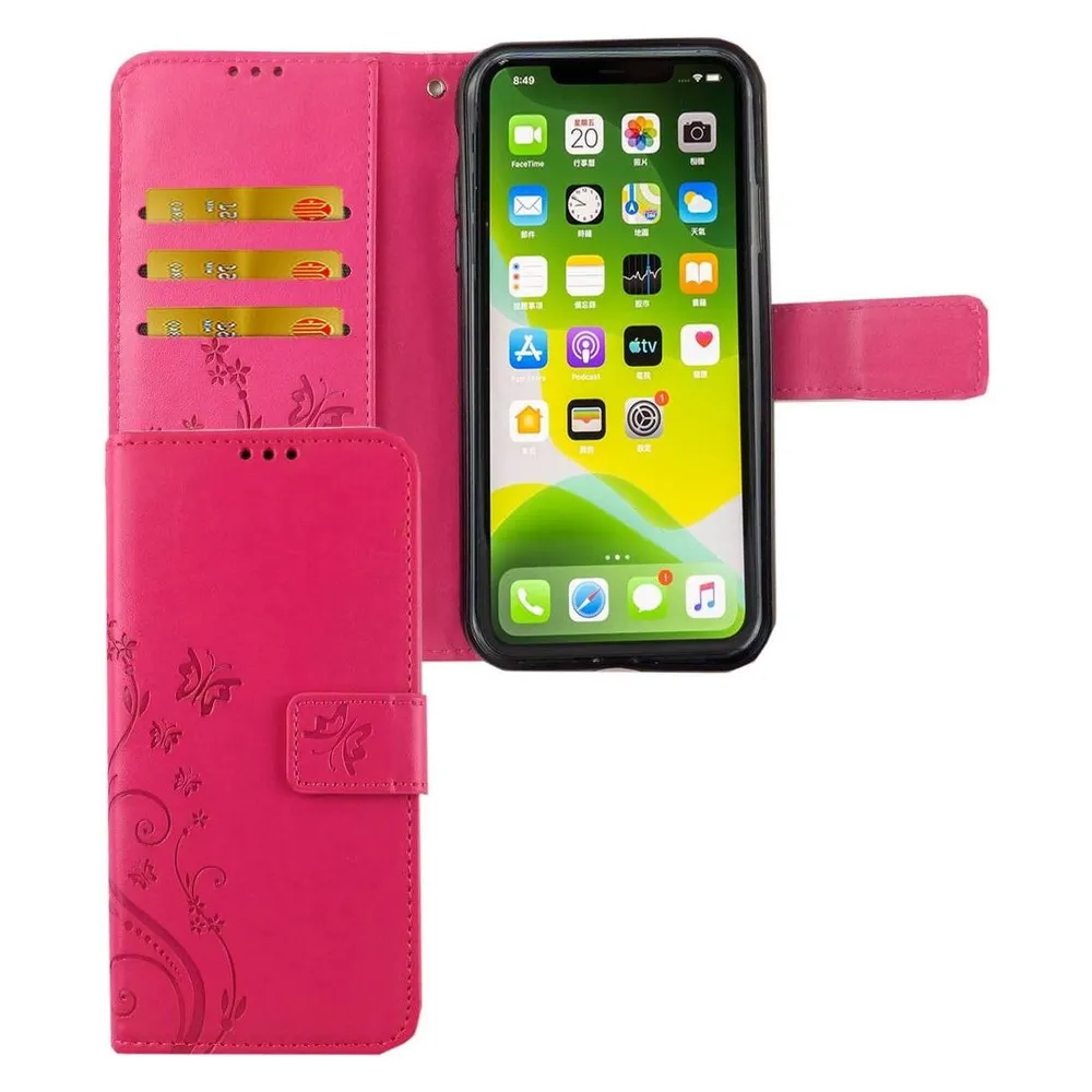 König Design Hülle Handy Schutz für Apple iPhone 11 Case Cover Tasche Wallet Etui Handyhülle (Apple iPhone 11)