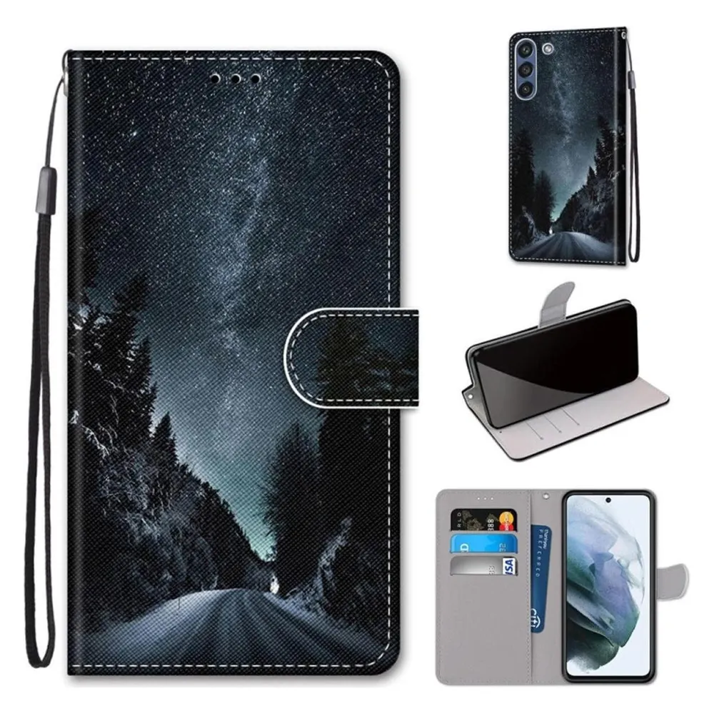 König Design Hülle Handy Schutz für Samsung Galaxy S21 FE Case Flip Cover Tasche Etui Bumper (Samsung Galaxy S21 FE)