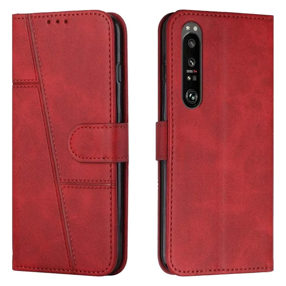 König Design Hülle Handy Schutz für Sony Xperia 1 III Case Cover Tasche Etuis Bumper Wallet (Sony Xperia 1 III)
