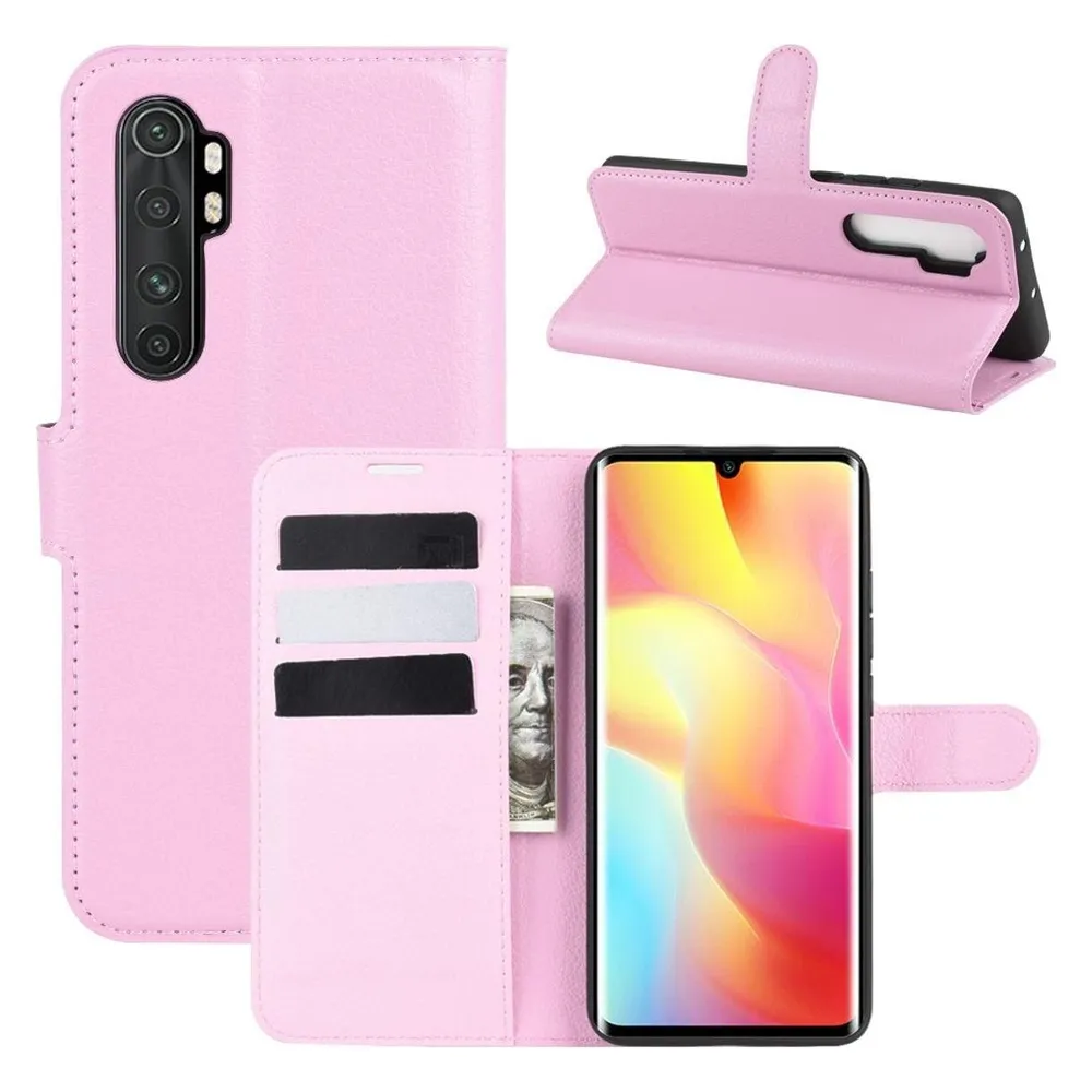 König Design Hülle Handy Schutz für Xiaomi Mi Note 10 Lite Case Cover Tasche Etui Bumper Rosa (Xiaomi Mi Note 10 Lite)