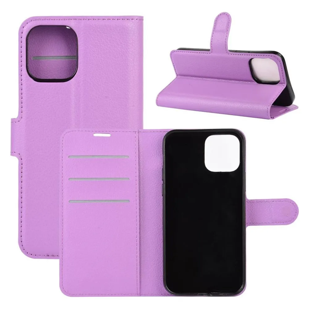 König Design Hülle Handy Schutz für Apple iPhone 12 Mini Case Cover Tasche Etuis Violett Neu