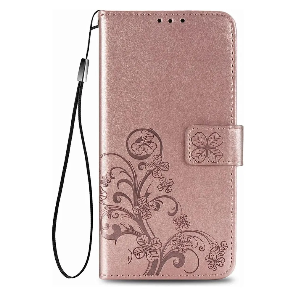 König Design Hülle Handy Schutz für Motorola Moto G9 Play Case Flip Cover Tasche Etuis Rosa