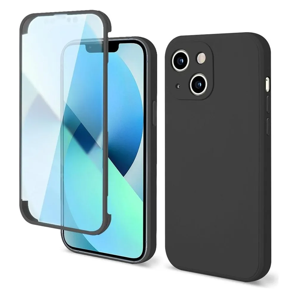 König Design Hülle Handy Schutz für Apple iPhone 14 Serie Case Full Cover Bumper 360 Grad Neu (Apple iPhone 14)