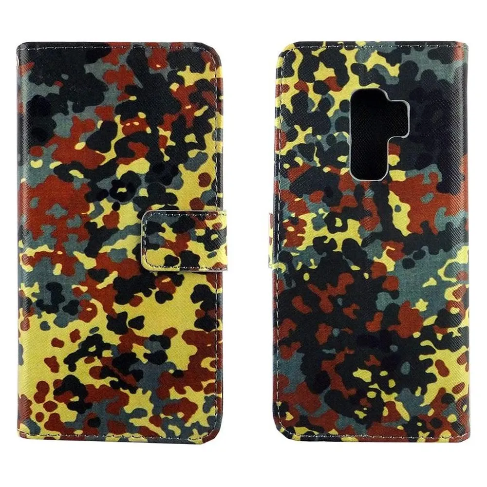 König Design Hülle Handy Schutz für Samsung Galaxy S9 Plus Case Cover Tasche Wallet Etui Neu (Samsung Galaxy S9+)