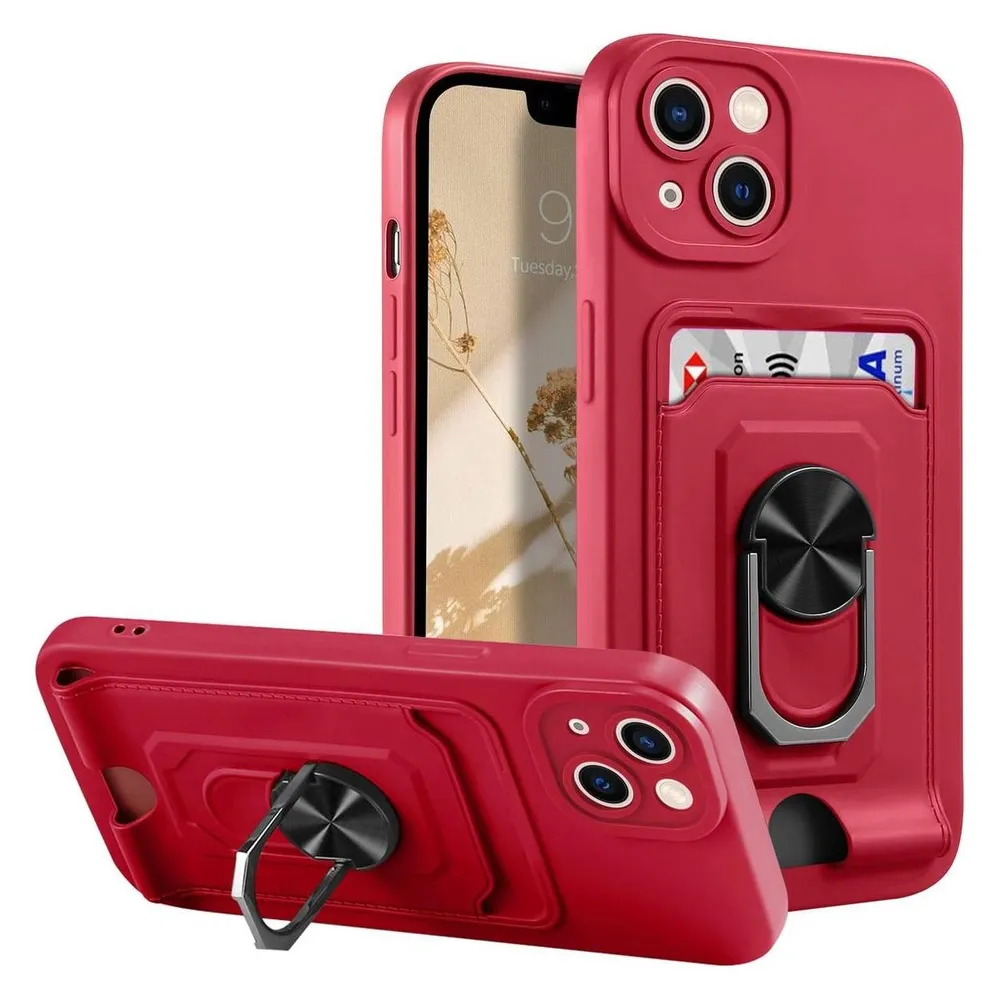 König Design Hülle Handy Schutz für Apple iPhone 14 Serie Case Cover Tasche Etuis Kartenfach (Apple iPhone 14)