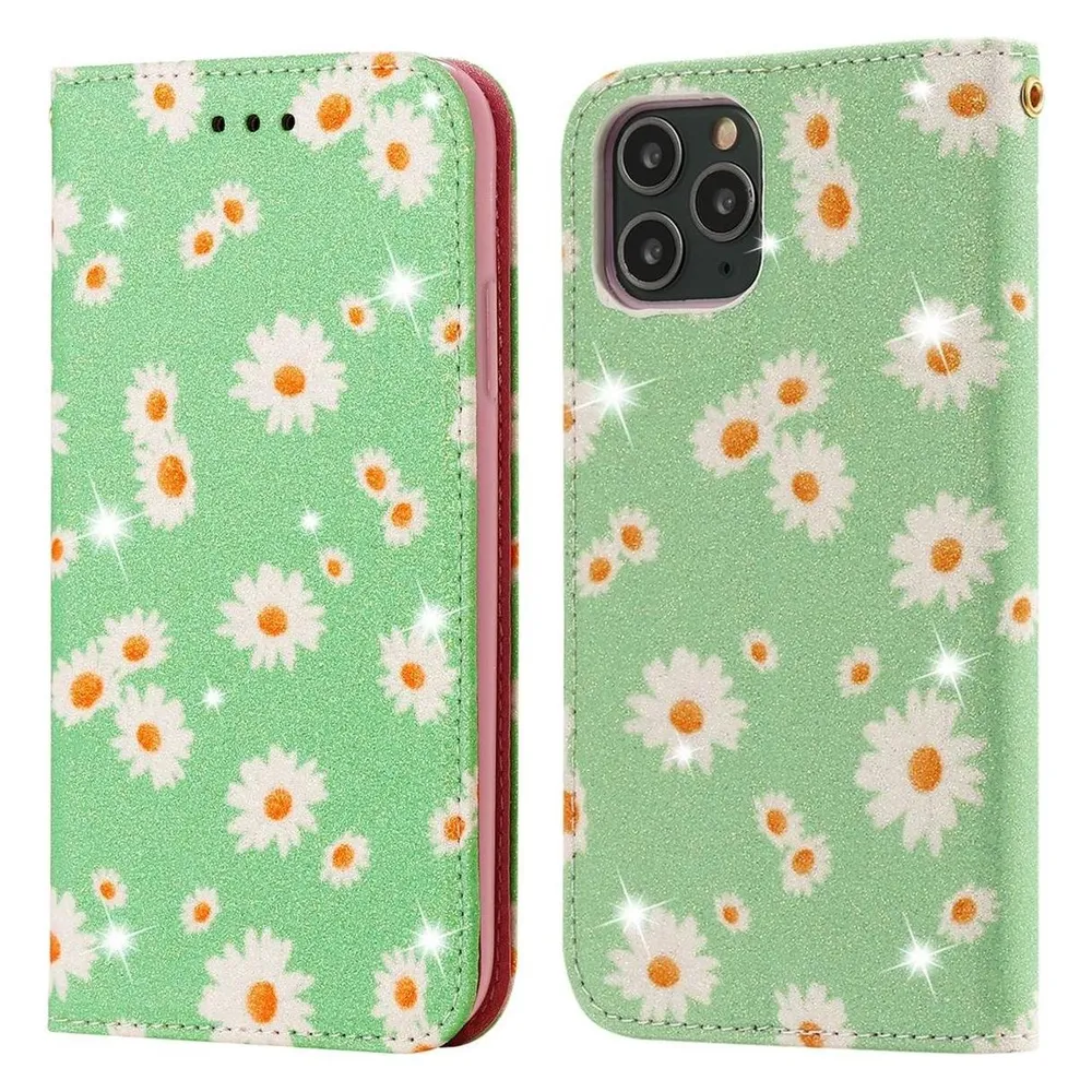 König Design Hülle Handy Schutz für Apple iPhone 11 Pro Max Case Flip Cover Tasche Etuis Grün