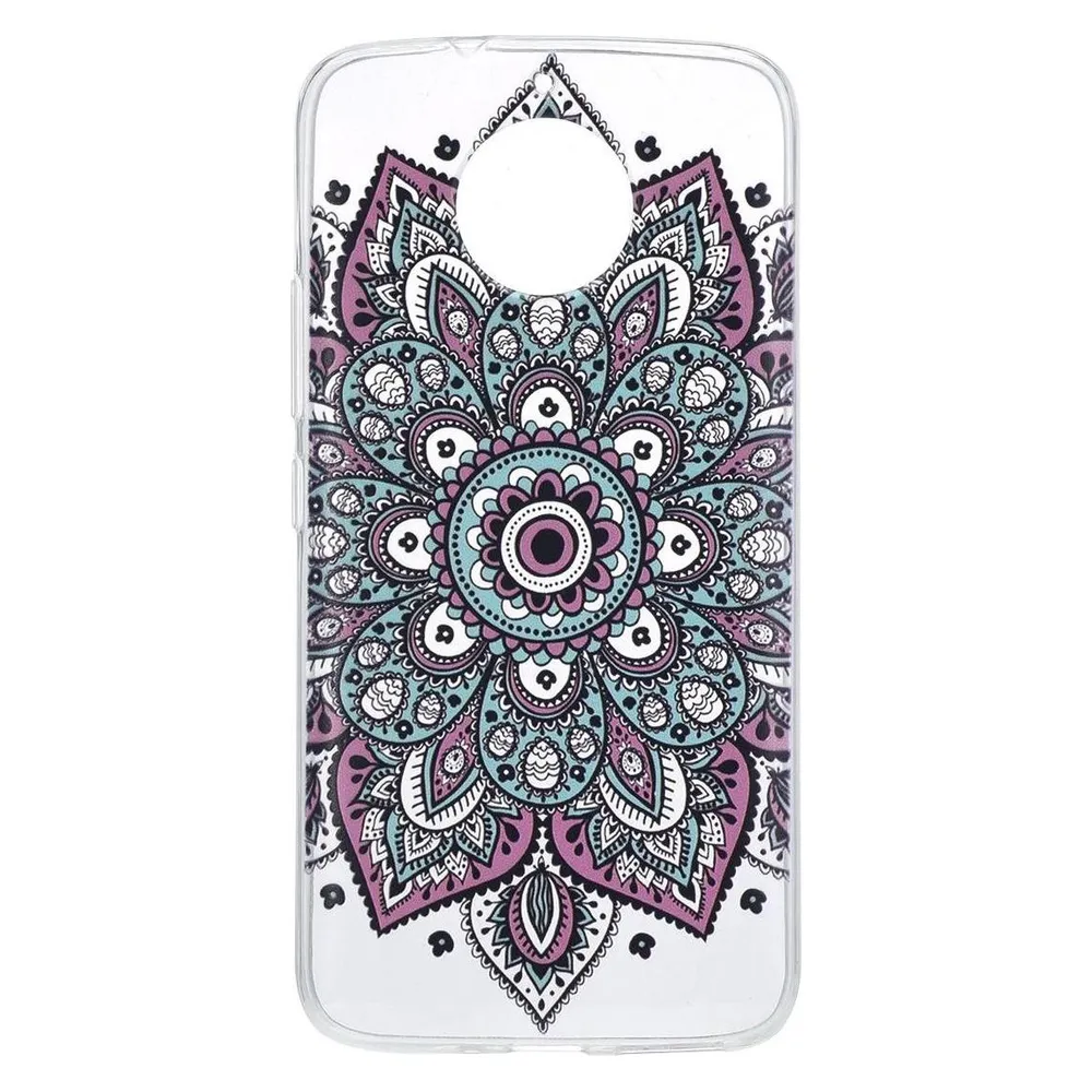König Design Lenovo G5 Hülle Case Handy Cover Schutz Tasche Schutzhülle Henna Bumper Bunt