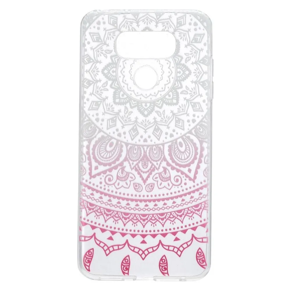 König Design LG G6 Hülle Case Handy Cover Schutz Tasche Schutzhülle Henna Bumper Etuis Weiss