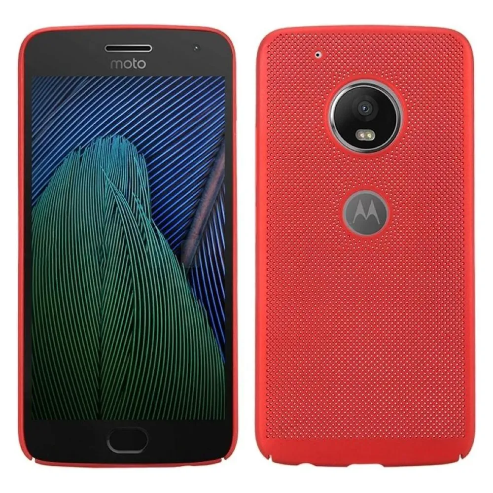 König Design Motorola Moto G4 Play Hülle Case Handy Cover Schutz Tasche Schutzhülle Etuis Rot