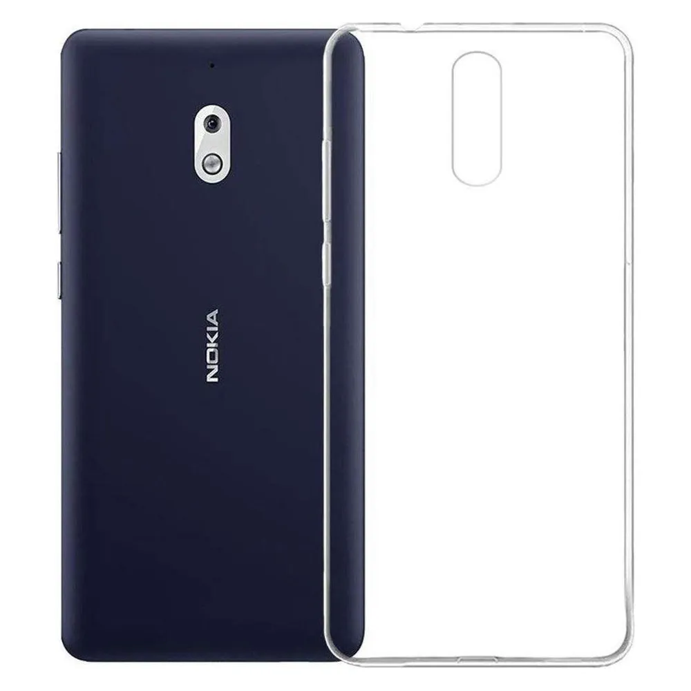 König Design Nokia 2.1 durchsichtige Handy Hülle Schutz Case Cover Bumper Etuis Transparent