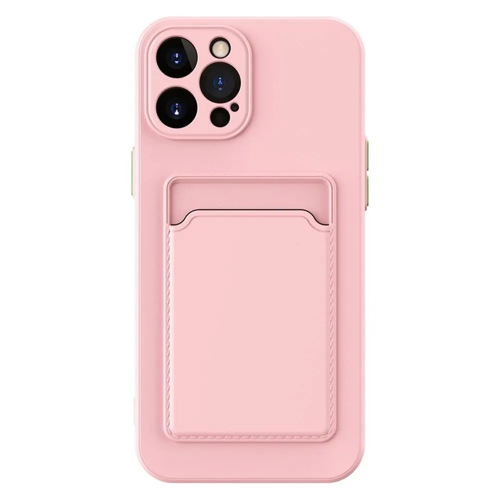 König Design Schutz Handy Hülle für Apple iPhone 15 Pro Case Cover Etuis Bumper Kartenfach (Apple iPhone 15 Pro)