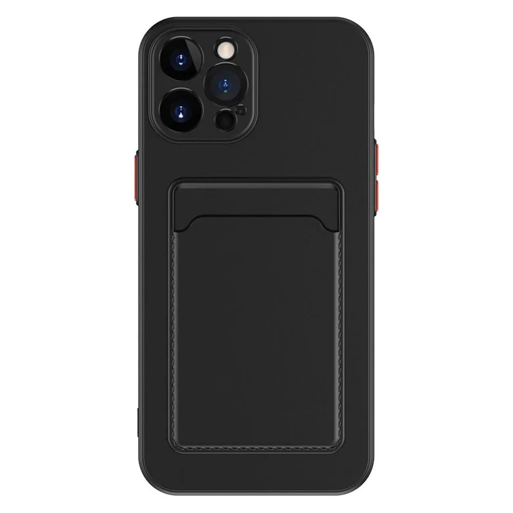 König Design Schutz Handy Hülle für Apple iPhone 15 Pro Case Cover Etuis Bumper Kartenfach (Apple iPhone 15 Pro)