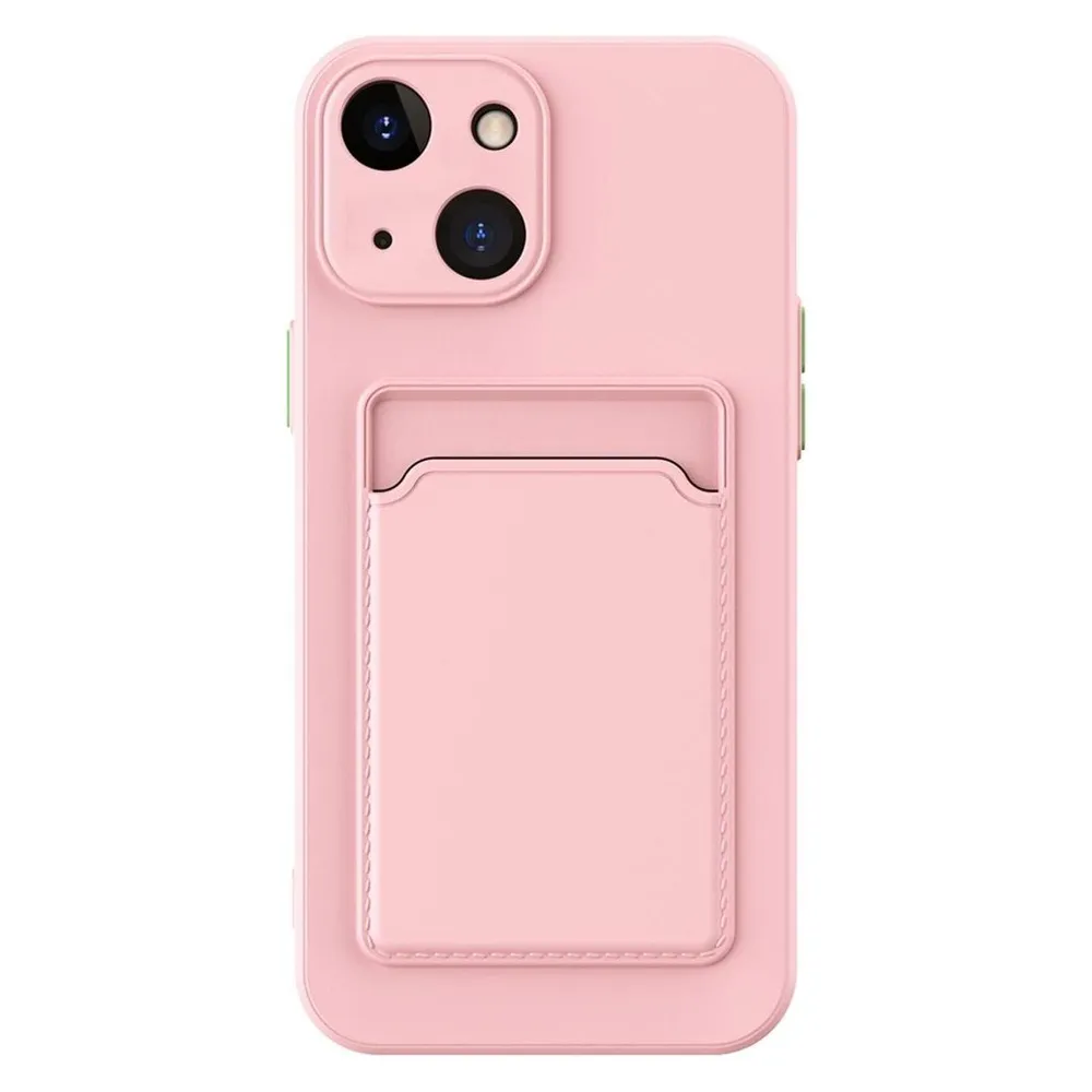 König Design Schutz Handy Hülle für Apple iPhone 15 Case Back Cover Etuis Bumper Kartenfach (Apple iPhone 15)