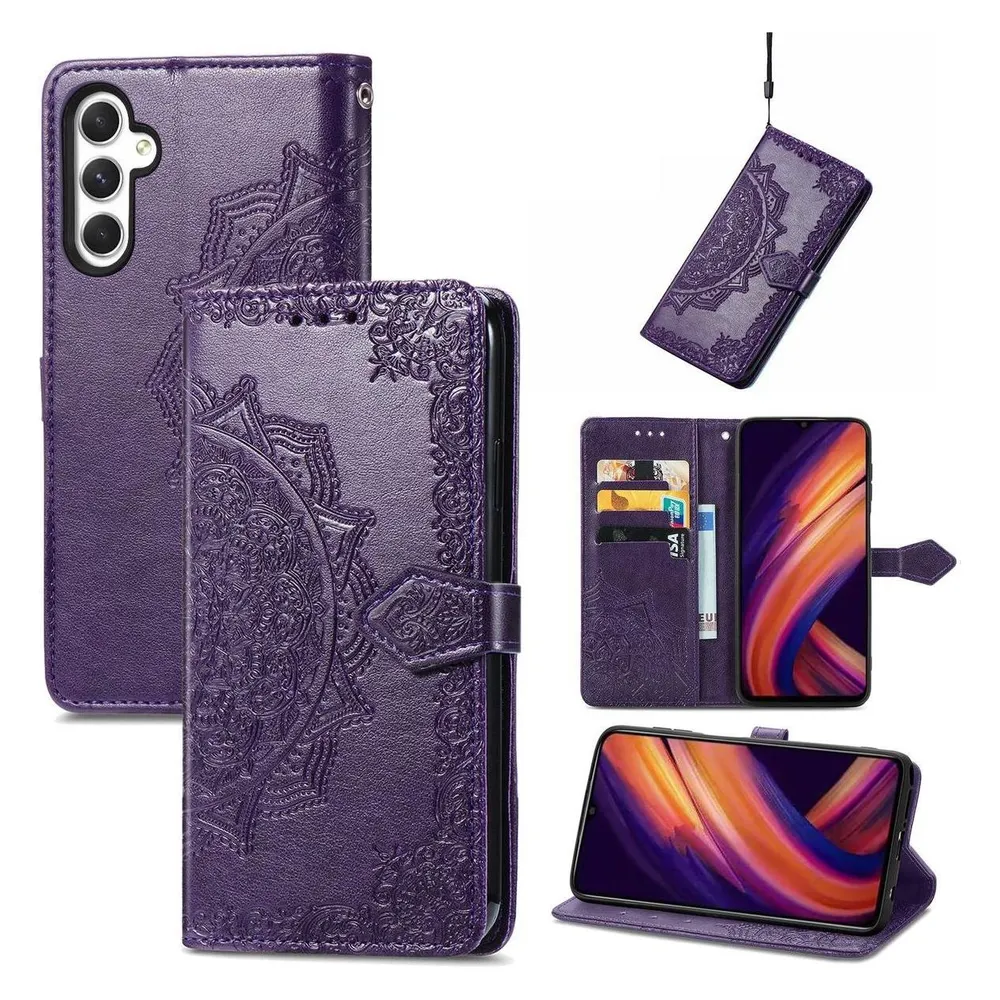 König Design Schutz Handy Hülle für Samsung Galaxy A25 5G Case Cover Tasche Wallet Etuis Neu (Samsung Galaxy A25 5G)