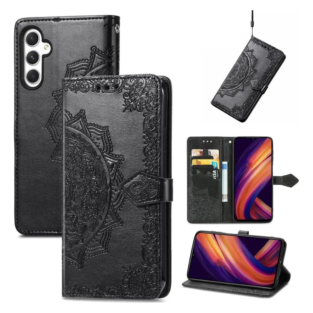 König Design Schutz Handy Hülle für Samsung Galaxy A25 5G Case Cover Tasche Wallet Etuis Neu (Samsung Galaxy A25 5G)