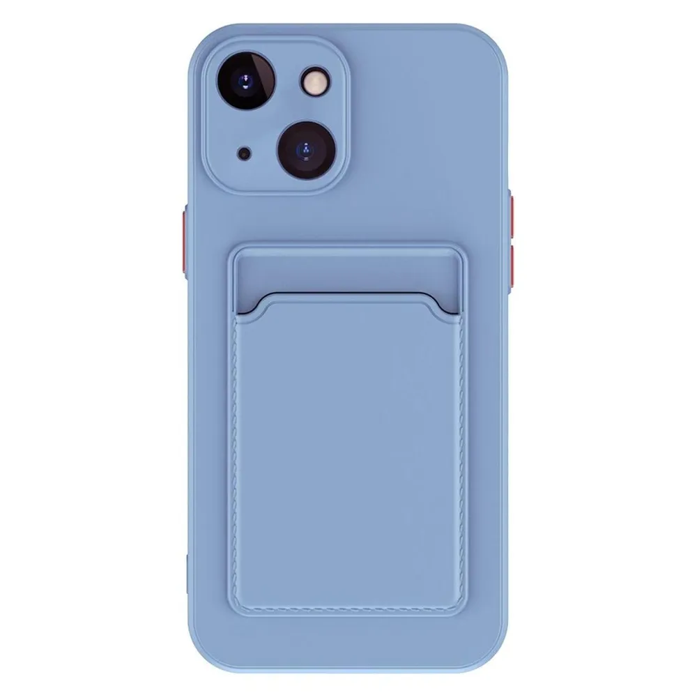 König Design Schutz Handy Hülle für Apple iPhone 15 Case Back Cover Etuis Bumper Kartenfach (Apple iPhone 15)