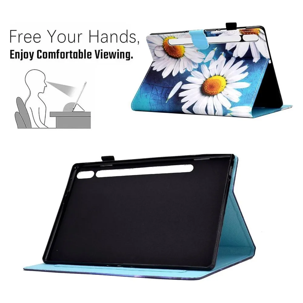 König Design Schutz Tablet Hülle für Samsung Galaxy Tab S8 Case Cover Tasche Bumper Wallet (Samsung Galaxy Tab S8)