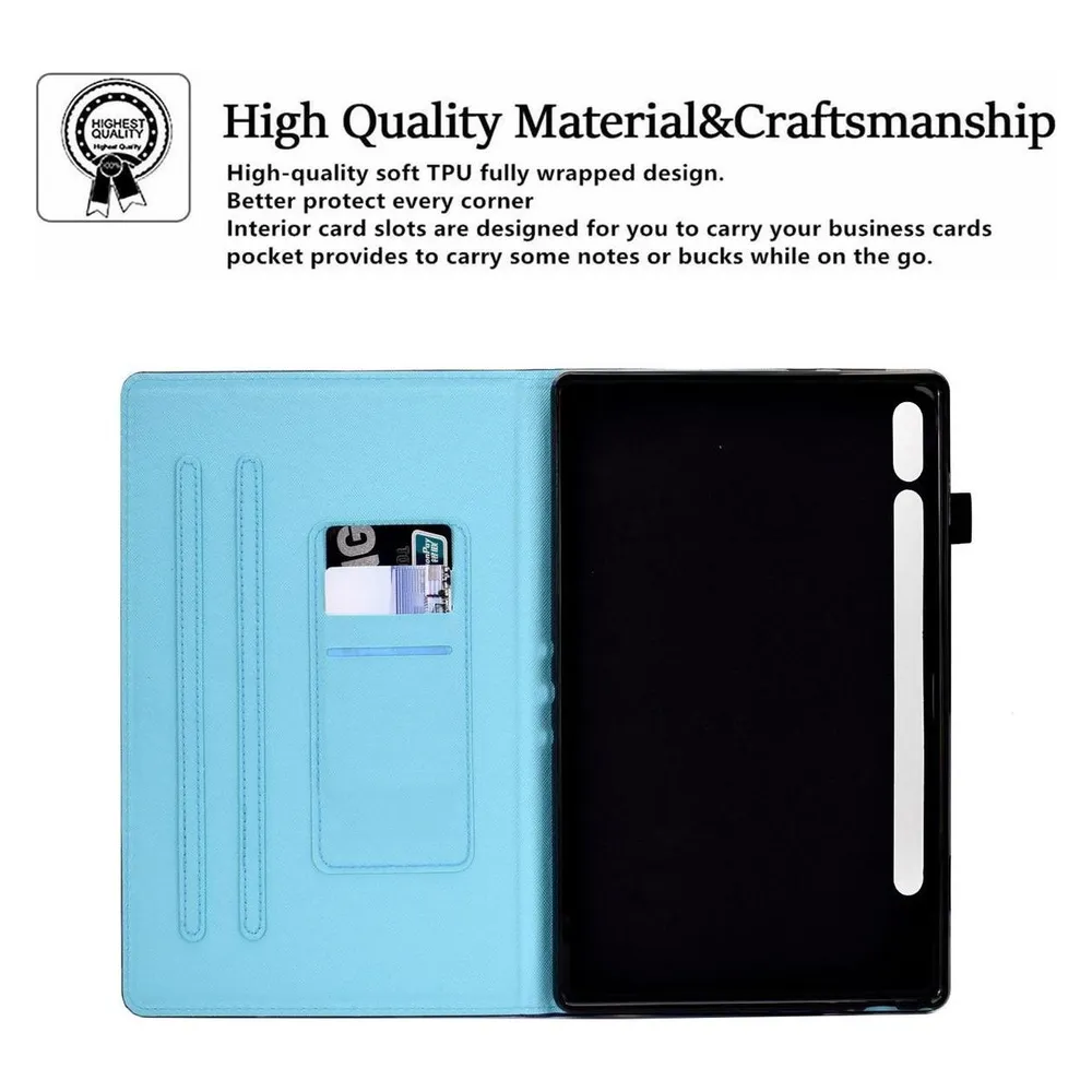 König Design Schutz Tablet Hülle für Samsung Galaxy Tab S8 Case Cover Tasche Bumper Wallet (Samsung Galaxy Tab S8)