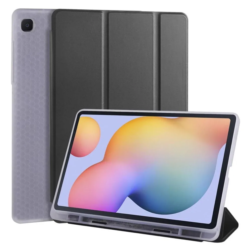 König Design Schutz Tablet Hülle für Samsung Galaxy Tab S6 Lite Case Cover Tasche 360 Schwarz