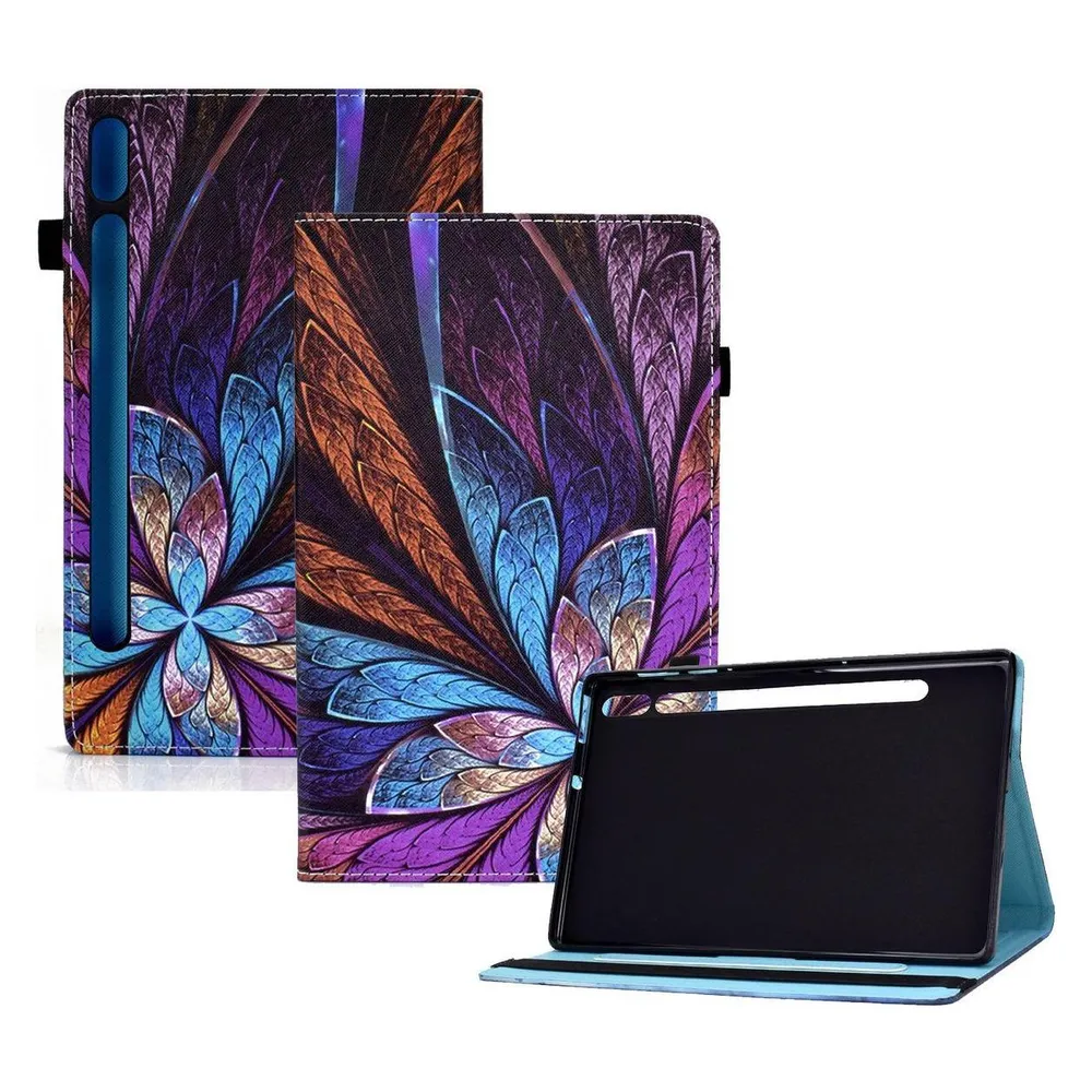 König Design Schutz Tablet Hülle für Samsung Galaxy Tab S8 Case Cover Tasche Bumper Wallet (Samsung Galaxy Tab S8)