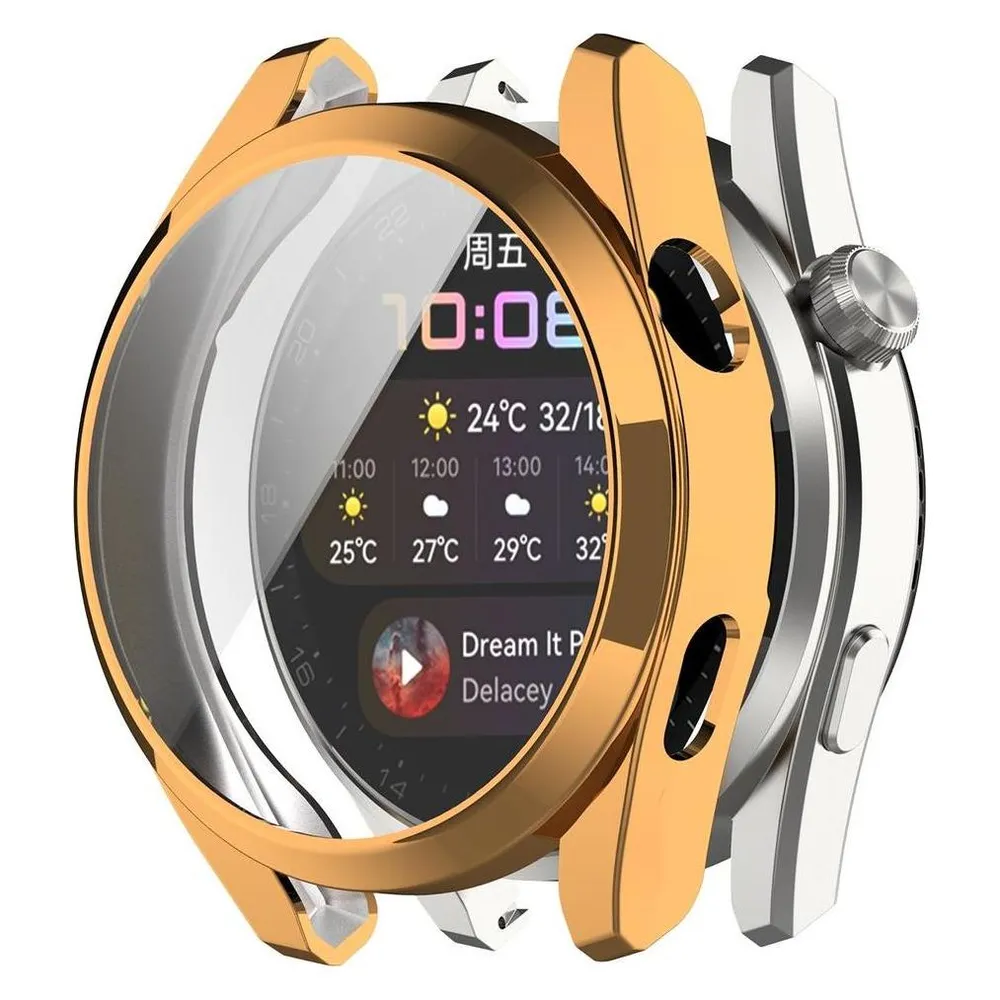 König Design Schutz Tasche Hülle für Huawei Watch3 Pro Case Cover Bumper Etuis Schale Tasche