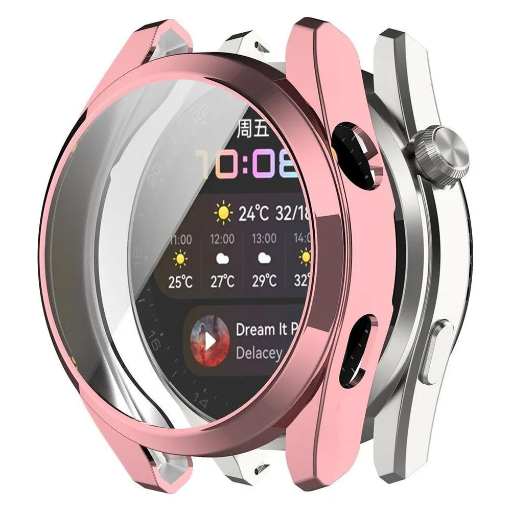 König Design Schutz Tasche Hülle für Huawei Watch3 Pro Case Cover Bumper Etuis Schale Tasche