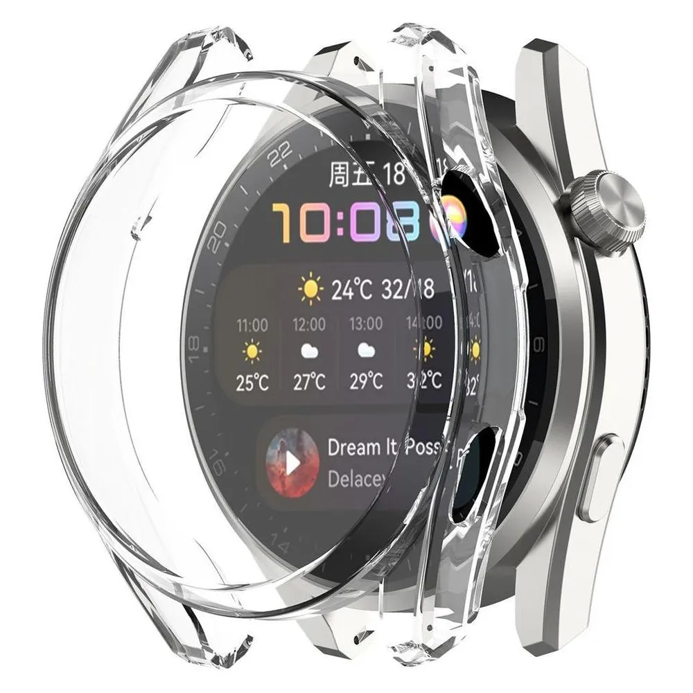 König Design Schutz Tasche Hülle für Huawei Watch3 Pro Case Cover Bumper Etuis Schale Tasche