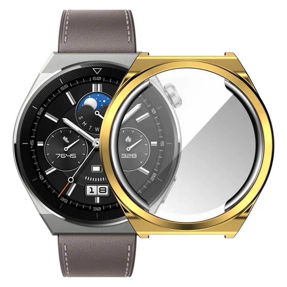 König Design Schutz Watch Hülle für Huawei Watch GT 3 Pro 43mm Case Cover Etuis Displayschutz