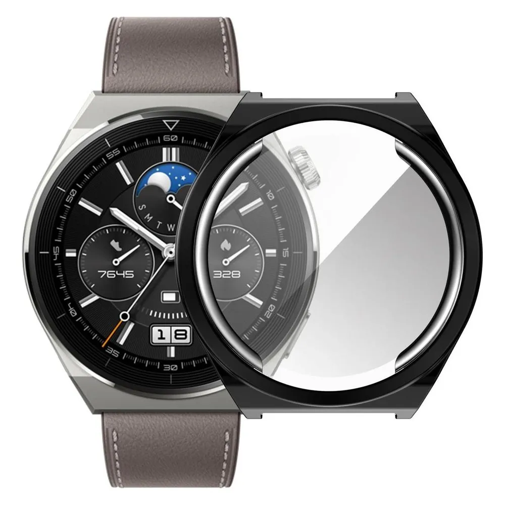 König Design Schutz Watch Hülle für Huawei Watch GT 3 Pro 43mm Case Cover Etuis Displayschutz