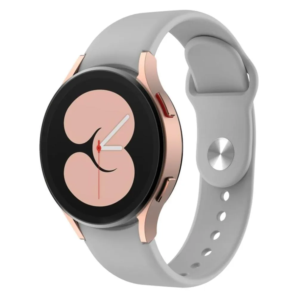 König Design Silikon Armband 20mm Uhrenarmband für Samsung Galaxy Watch 4 5 Classic Pro Loop (Silikon)