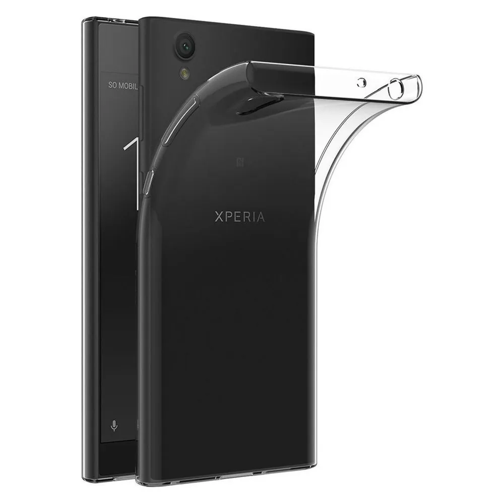König Design Sony Xperia L1 Hülle Transparent Silikon Case durchsichtige Handyhülle